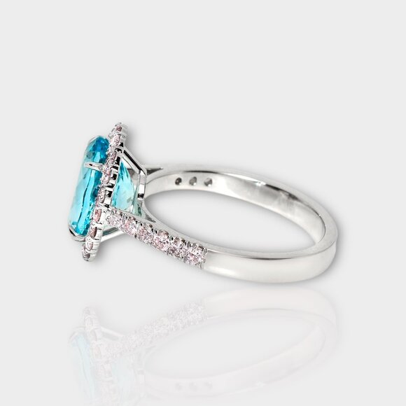 Blue Aquamarine Ring - Picture 4 of 7